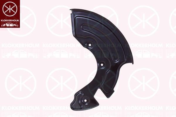 Splash Guard, brake disc, Front Axle Left, for brake disc diameter [mm]: 312, for brake disc diameter [mm]: 321, 8D0 615 311G (VW), 8D0 615 311G (AUDI), 8D0615311G (SKODA)