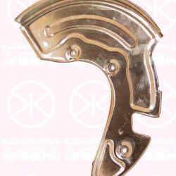 Splash Guard, brake disc, Front Axle Right, Diameter 1/Diameter 2 [mm]: 300/112, for brake disc diameter [mm]: 280, for brake disc diameter [mm]: 288, Zinc-coated, 3B0 615 312 (VW), 8D0 615 312E (VW), 8D0 615 312E (AUDI), 8D0615312E (SKODA)