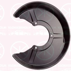 Splash Guard, brake disc, Rear Axle Left, 4WD, for brake disc diameter [mm]: 245, 8D0 615 611A (AUDI), 8D0615611A (VW), 8D0615611A (SKODA), 8D0615611A (SEAT), 8D0615611A (AUDI)