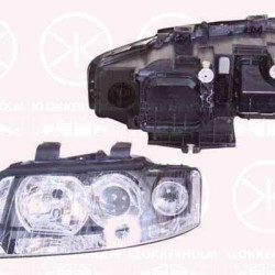 Headlight, Right, Illuminance [lx]: 25, Xenon, without control unit for Xenon, with motor for headlamp levelling, D1S/H7, Valeo, 8E0 941 030Q (AUDI)