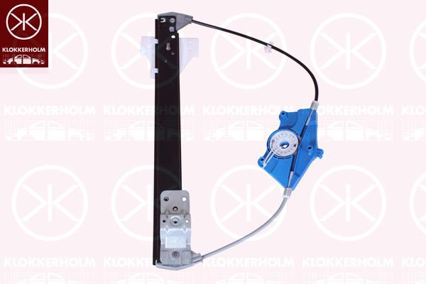 Window Regulator, 4-dr, OE-type, without electric motor, Electric, Left Rear, 8E0 839 461 (AUDI), 8E0 839 461 A (AUDI), 8E0 839 461 B (AUDI), 8E0 839 461 C (AUDI)