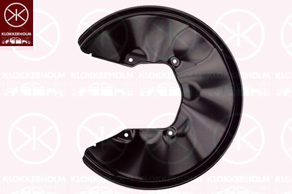 Splash Guard, brake disc, Rear Axle Right, for brake disc diameter [mm]: 300, 8E0615612N (VW), 8E0615612N (AUDI)