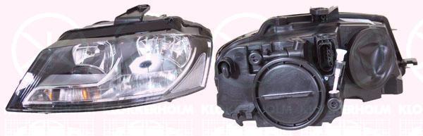 Headlight, Left, Illuminance [lx]: 17.5, H7/H7, with daytime running light, with motor for headlamp levelling, Hella, 8P0 941 003AJ (AUDI), 8P0 941 003BB (AUDI), 8P0 941 003BL (AUDI), 8P0941003AJ (AUDI), 8P0941003BB (AUDI), 8P0941003BL (AUDI), 8P0941003BP (AUDI)