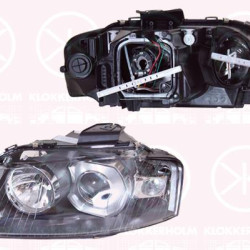 Headlight, Right, Illuminance [lx]: 17.5, D2S/H7, without control unit for Xenon, with motor for headlamp levelling, 8P0941030D (AUDI), 8P0941030M (AUDI)