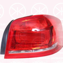 Tail Light Assembly, 3-drs, without bulb holder, Left, Outer section, 8P3 945 095 (AUDI)