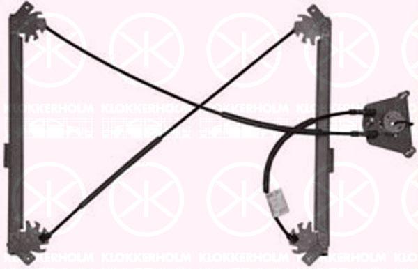 Window Regulator, 3-drs, OE-type, without electric motor, Electric, Right, 8P3 837 462A (AUDI), 8P3 837 462C (AUDI), 8P3837462 (AUDI), 8P3837462B (AUDI)