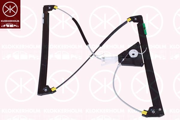 Window Regulator, 4/5-drs, OE-type, without electric motor, Electric, Left Front, 8P4 837 461 (AUDI), 8P4 837 461 A (AUDI), 8P4 837 461 B (AUDI), 8P4 837 461 C (AUDI)