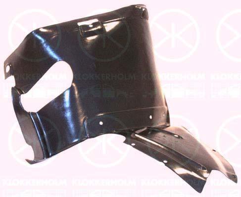 Liner, wheelhouse, Plastic, Left Front, Front Section, 8P0 821 191B (AUDI), 8P0 821 191C (AUDI)