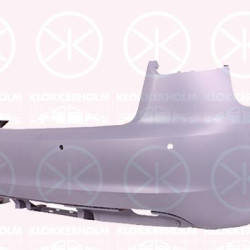 Bumper, w/primer, 5-drs, Rear, with hole(s) for parking distance control, 8P4 807 303 E GRU (AUDI), 8P4 807 303 H GRU (AUDI)