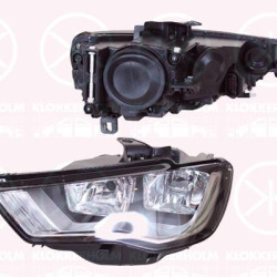 Headlight, Left, Illuminance [lx]: 12.5, H7/H7, H15, with motor for headlamp levelling, 8V0 941 003 (AUDI), 8V0941003J (AUDI)