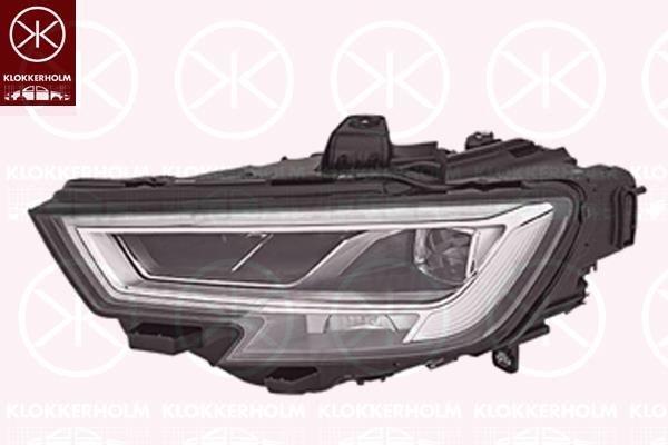 Headlight, Right, LED, with daytime running light (LED), Valeo, 8V0 941 774C (AUDI), 8V0941774K (AUDI)