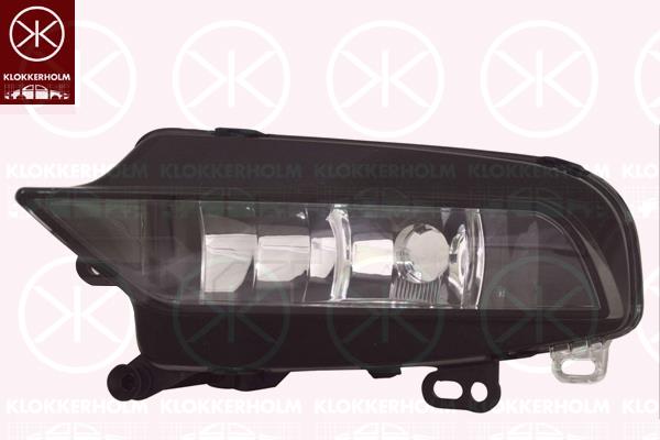 Front Fog Light, Right Front, H8, without bulb holder, not for trim level: S-LINE, 8V0 941 700B (AUDI), 8V0941700E (AUDI)