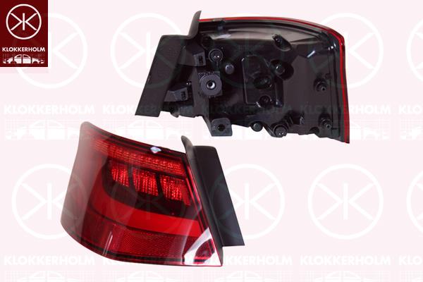 Tail Light Assembly, 3-drs, Right, Outer section, LED, with bulb holder, 8V3 945 096A (AUDI), 8V3 945 096B (AUDI), 8V3 945 096D (AUDI)