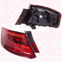 Tail Light Assembly, 5-drs, Left, Outer section, LED, with bulb holder, AL, 8V4 945 095A (AUDI), 8V4 945 095D (AUDI), 8V4945095A (AUDI)