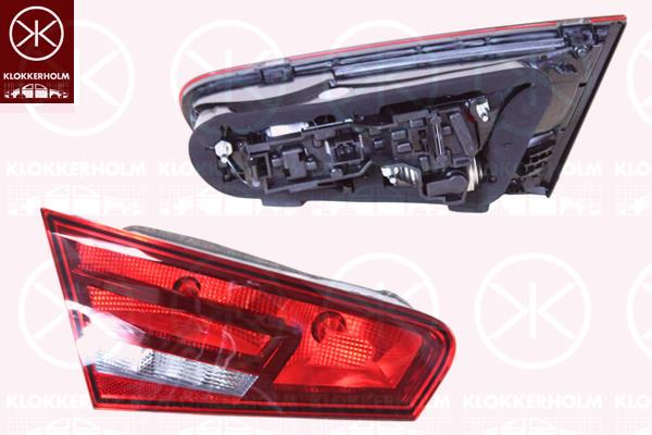 Tail Light Assembly, 3-drs, Left, Inner Section, with bulb holder, 8V3 945 093 (AUDI), 8V3945093 (VAG), 8V3945093 (AUDI)