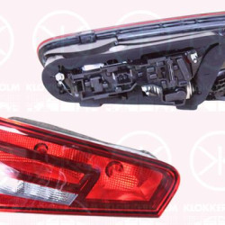 Tail Light Assembly, 3-drs, Left, Inner Section, with bulb holder, 8V3 945 093 (AUDI), 8V3945093 (VAG), 8V3945093 (AUDI)