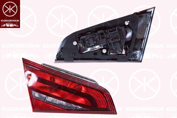 Tail Light Assembly, 5-drs, Left, Inner Section, with bulb holder, AL, 8V4 945 093 (AUDI), 8V4945093 (AUDI)