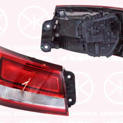 Tail Light Assembly, Right, Outer section, with bulb holder, AL, 8V5 945 070 (AUDI), 8V5945070 (AUDI)