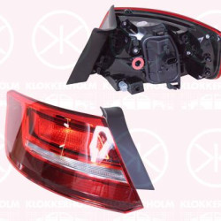 Tail Light Assembly, 5-drs, Left, Outer section, with bulb holder, Hella, 8V4945069 (AUDI)