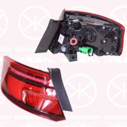 Tail Light Assembly, 5-drs, Left, Outer section, LED, Light Function: without dynamic indicator light, with bulb holder, Hella, 8V4 945 091 (AUDI), 8V4945091 (AUDI), 8V4945091B (AUDI)