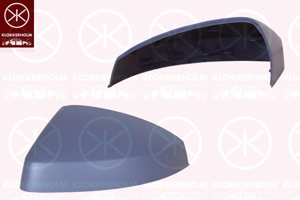 Housing, exterior mirror, Left, w/primer, 8V0 857 527 GRU (AUDI), 8V0 857 527D GRU (VW), 8V0857527D GRU (AUDI)