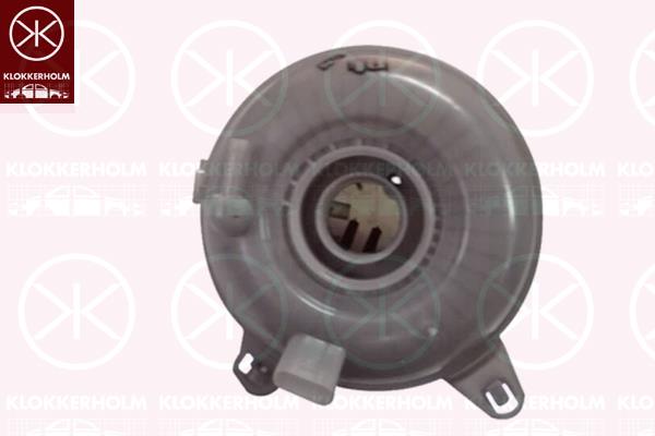 Expansion Tank, coolant, with lid, with sensor, only in connection with: G12, 5Q0 121 407 A (VAG), 5Q0 121 407 G (VAG), 5Q0121407M (VAG), 5Q0121407T (VAG)