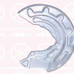 Splash Guard, brake disc, Front Axle Left, for brake disc diameter [mm]: 276, Brake System: CONTI TEVES, Zinc-coated, 5Q0 615 311D (AUDI), 5Q0615311D (VW), 5Q0615311D (SKODA)