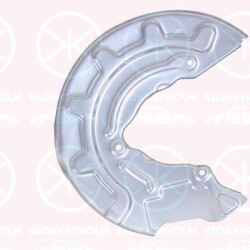 Splash Guard, brake disc, Front Axle Right, for brake disc diameter [mm]: 276, Brake System: CONTI TEVES, Zinc-coated, 5Q0 615 312D (AUDI), 5Q0615312D (VW), 5Q0615312D (SKODA)