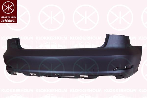 Bumper, 4-dr, w/primer, Rear, 8V5 807 067 GRU (AUDI)