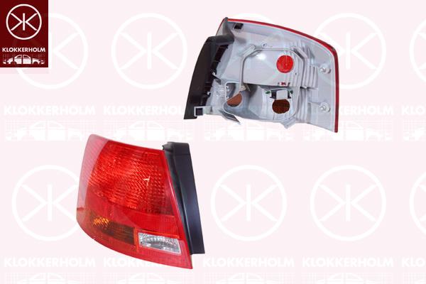 Tail Light Assembly, without bulb holder, Left, Outer section, 8E9 945 095E (AUDI)