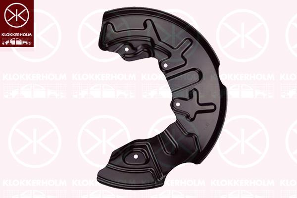 Splash Guard, brake disc, Front Axle Left, for brake disc diameter [mm]: 280, Diameter [mm]: 320, ATE, Girling, Teves, 8E0 615 311A (VW), 8E0615311A (VW), 8E0615311A (SKODA), 8E0615311A (SEAT)