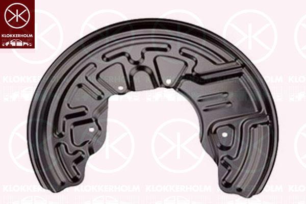 Splash Guard, brake disc, Front Axle Left, for brake disc diameter [mm]: 345, ATE, TEVES, Aluminium, 8E0 615 311C (VW), 8E0615311C (VW), 8E0615311C (SKODA), 8E0615311C (SEAT)