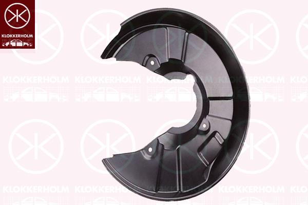 Splash Guard, brake disc, Rear Axle Left, for brake disc diameter [mm]: 255, 8E0615611J (VW), 8E0615611J (AUDI)