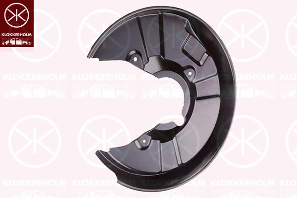 Splash Guard, brake disc, Rear Axle Right, for brake disc diameter [mm]: 255, 8E0615612J (VW), 8E0615612J (AUDI)