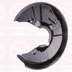 Splash Guard, brake disc, Rear Axle Right, for brake disc diameter [mm]: 255, 8E0615612J (VW), 8E0615612J (AUDI)