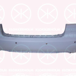 Bumper, w/primer, Rear, with hole(s) for parking distance control, 8E5 807 303A GRU (AUDI), 8E5 807 511 (AUDI)