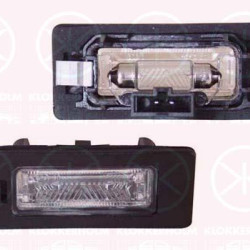 Licence Plate Light, with bulb holder, C5W, 7PP943021 (VW), 8T0 943 021 (VW), 8T0 943 021 (AUDI), 8T0943021 (SKODA)