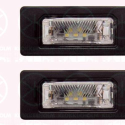 Licence Plate Light, LED, both sides, Set, Quantity: 2, 7PP943021 (VW), 8T0 943 021 (VW), 8T0 943 021 (AUDI), 8T0943021 (SKODA)