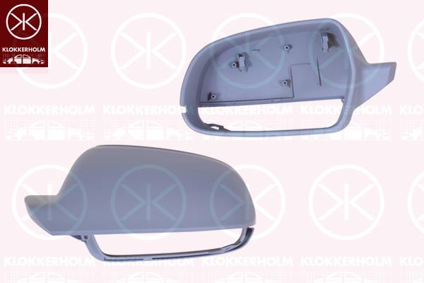 Housing, exterior mirror, w/primer, Right, 8F0 857 528 GRU (AUDI)