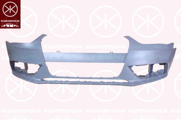 Bumper, w/primer, Front, 8K0 807 065A GRU (VW), 8K0 807 065A GRU (AUDI)