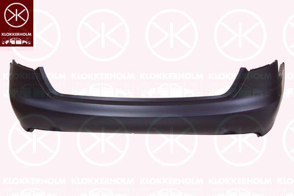 Bumper, Rear, not for trim level: S-LINE, w/primer, 8K5 807 303 GRU (VW)