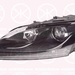 Headlight, H7/H7, with motor for headlamp levelling, AL, Right, Housing Colour: black, Illuminance [lx]: 17.5, 8J0 941 004M (AUDI)