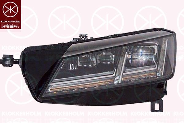 Headlight, Right, Light Function: with dynamic indicator light, LED, for vehicles with adaptive front lighting, with daytime running light (LED), without LED control unit for daytime running-/position ligh, Number of light functions: 7, AL, 8S0941034B (AUDI), 8S0941784 (AUDI), 8S0941784B (AUDI), 8S0941784D (AUDI)