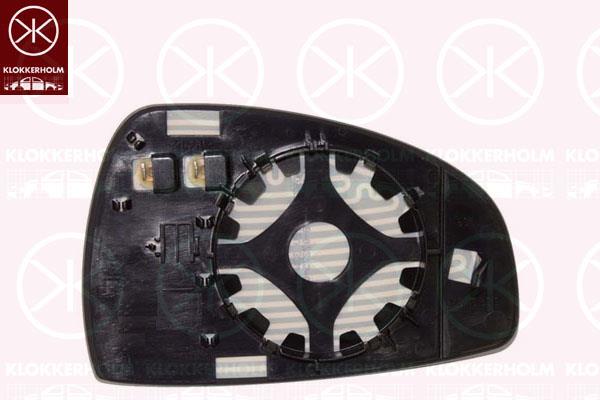 Mirror Glass, exterior mirror, Aspherical, Heatable, Left, 8J0857535E (VW), 8J0857535E (VAG), 8J0857535E (AUDI)