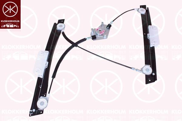 Window Regulator, without electric motor, Electric, Left Front, 8N0 837 461 (AUDI), 8N8 837 461 (AUDI), 8N8837461 (AUDI)