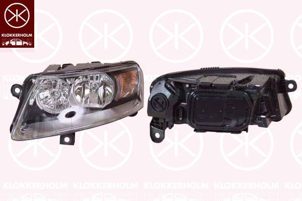 Headlight, H15, with daytime running light, H7, with motor for headlamp levelling, Left, Illuminance [lx]: 17.5, 4F0 941 003BJ (AUDI), 4F0941003DP (AUDI)