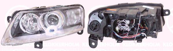 Headlight, without control unit for Xenon, Bi-Xenon, with motor for headlamp levelling, Left, 4F0 941 029AK (AUDI), 4F0 941 029E (AUDI), 4F0 941 029EA (AUDI), 4F0941029AK (AUDI), 4F0941029E (AUDI), 4F0941029EA (AUDI), 4F0941029FF (AUDI)