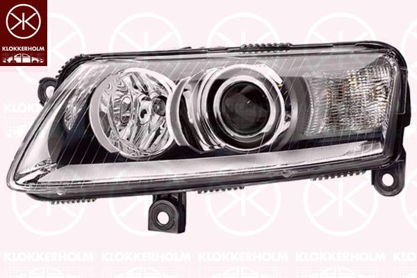 Headlight, without control unit for Xenon, Bi-Xenon, with motor for headlamp levelling, Hella, Left, Illuminance [lx]: 25, 4F0 941 029AK (AUDI), 4F0 941 029EA (AUDI), 4F0 941 029E (AUDI), 4F0941029AK (AUDI), 4F0941029E (AUDI), 4F0941029EA (AUDI), 4F0941029FF (AUDI)