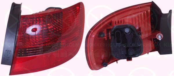 Tail Light Assembly, with bulb holder, Right, Outer section, 4F9 945 096 (AUDI)