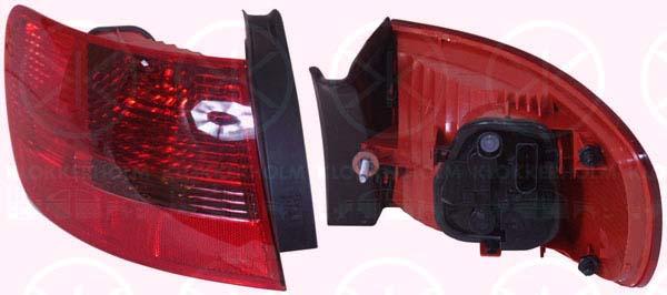 Tail Light Assembly, with bulb holder, Left, Outer section, 4F9 945 095 (AUDI)